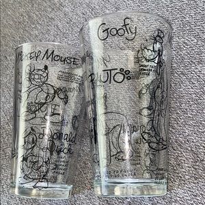 Sketch book glass tumbler